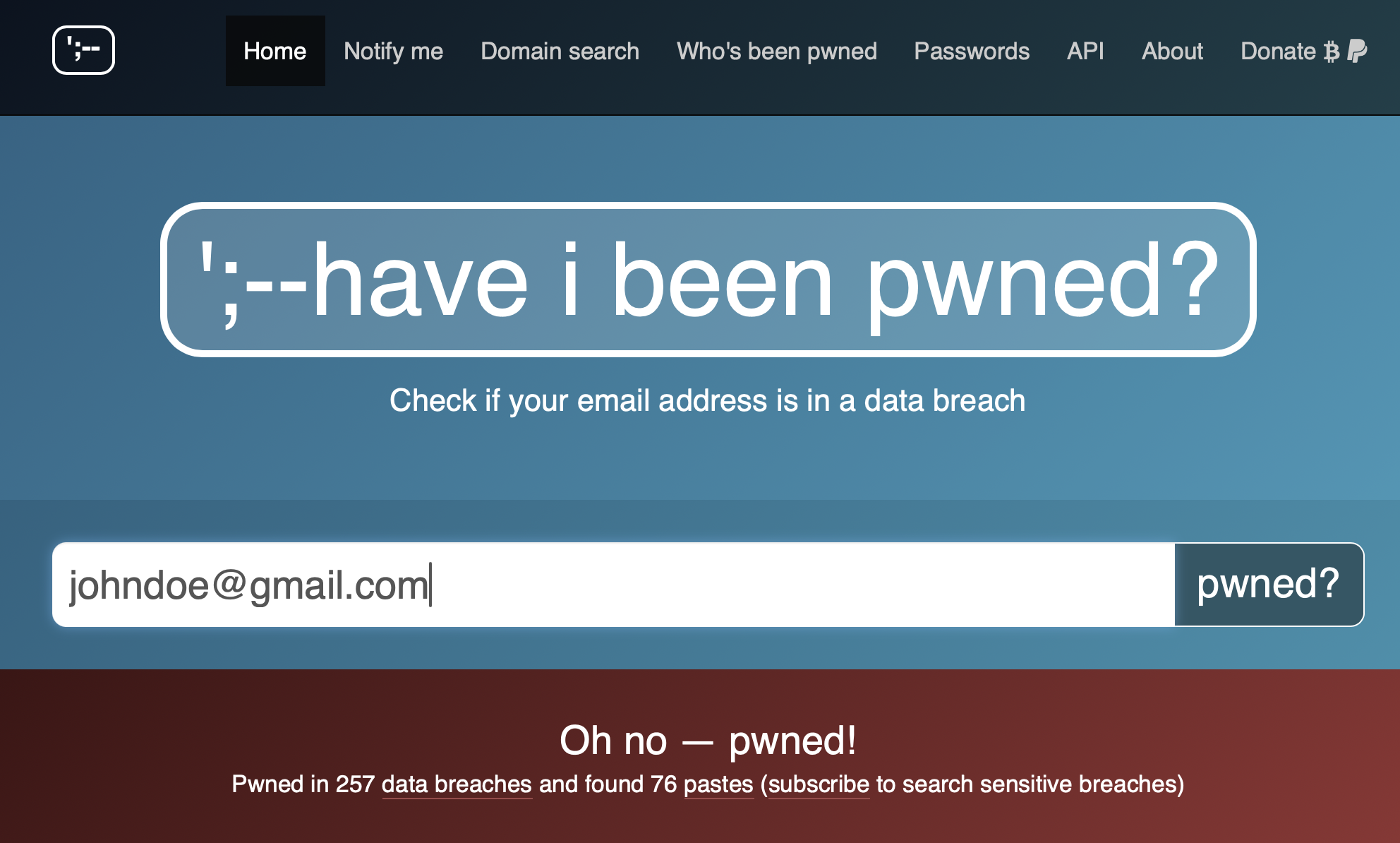 have i been pwned